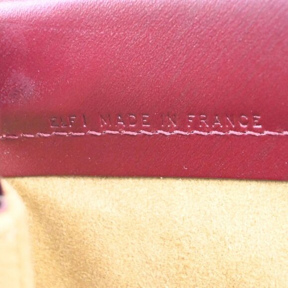 CARTIER Logo Trinity Tricolor Handle Hand Bag Leather Red France 76KB453 - Picture 14 of 14